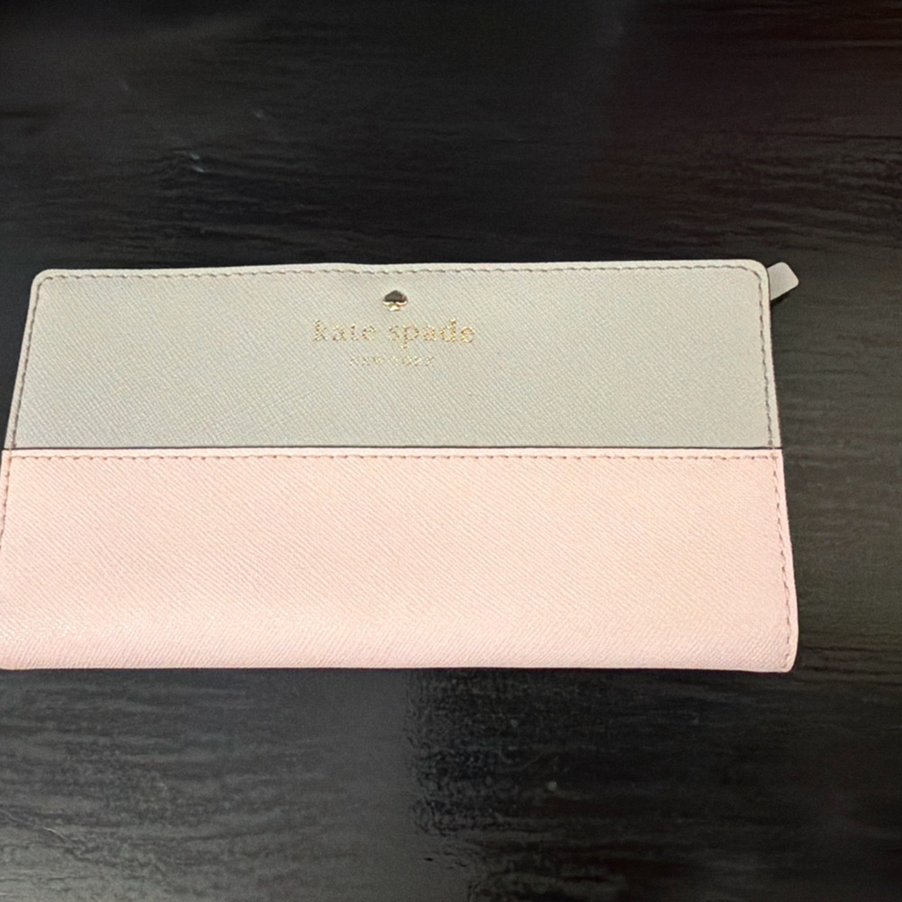 Kate Spade Pink and White Wallet